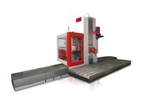 Bed milling machine with moving column & CNC