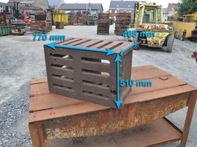 Clamping bloc 770 x 510 x 465 mm, Cubic, plaques d'angles