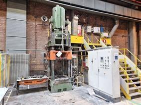 HL 450 ton 4 column press, Vierkolomspersen – Enkelslag
