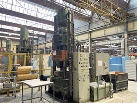 HL 450 ton 4 column press, Vierkolomspersen – Enkelslag