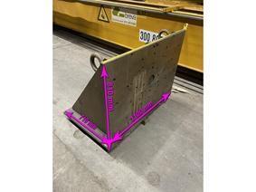 Clamping bracket 1100 x 810 x 710 mm, Cubic, plaques d'angles