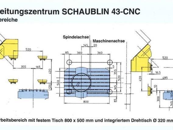 Schaublin 44 CNC X:520 - Y:520 - Z:420mm