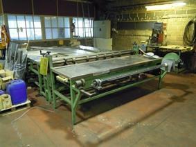 ZM wide conveyor cutting system for woven mesh, Svolgitore e linea di taglio trasversale