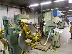 Dimeco decoil./ straight LVD punchpress + rollforming, Afrollers & Decoilers