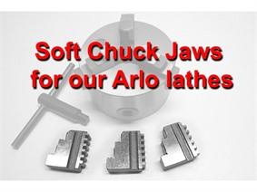 Soft Chuck Jaws for Arlo lathes, Wisselstukken voor draaibanken