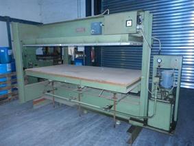 Schubert heated panel press 45 ton, Einhub 4-stander pressen