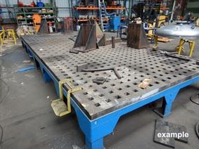 Large clamping table 13 000 x 4000 mm, Wieże i podpory kątowe oraz stoły