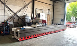 Mecof bedmilling machine delivered to Belgian customer