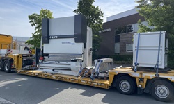 LVD Turbo easy form pressbrake on its way to a Dutch customer.