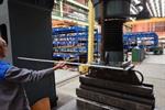 Nieland 300 ton dish end forming press