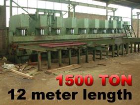 Bakker 1500 ton x 12 meter, Hydraulische Abkantpressen