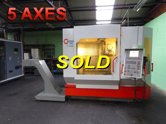 Hermle U1000A X: 1000 - Y: 630 - Z: 550 mm CNC