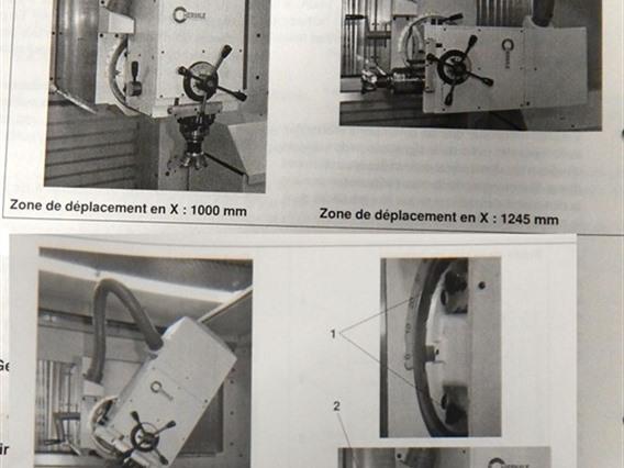 Hermle U1000A X: 1000 - Y: 630 - Z: 550 mm CNC