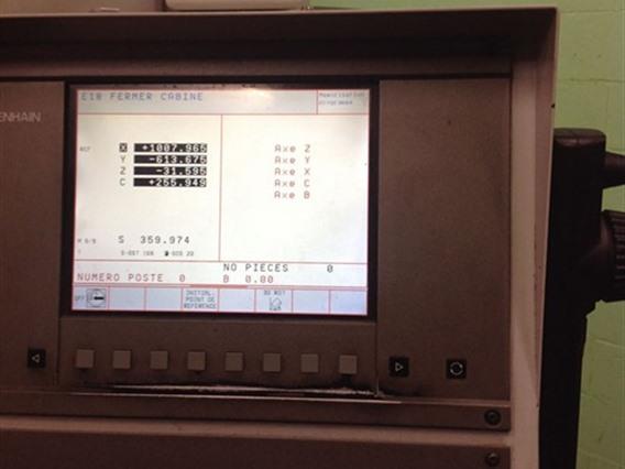 Hermle U1000A X: 1000 - Y: 630 - Z: 550 mm CNC