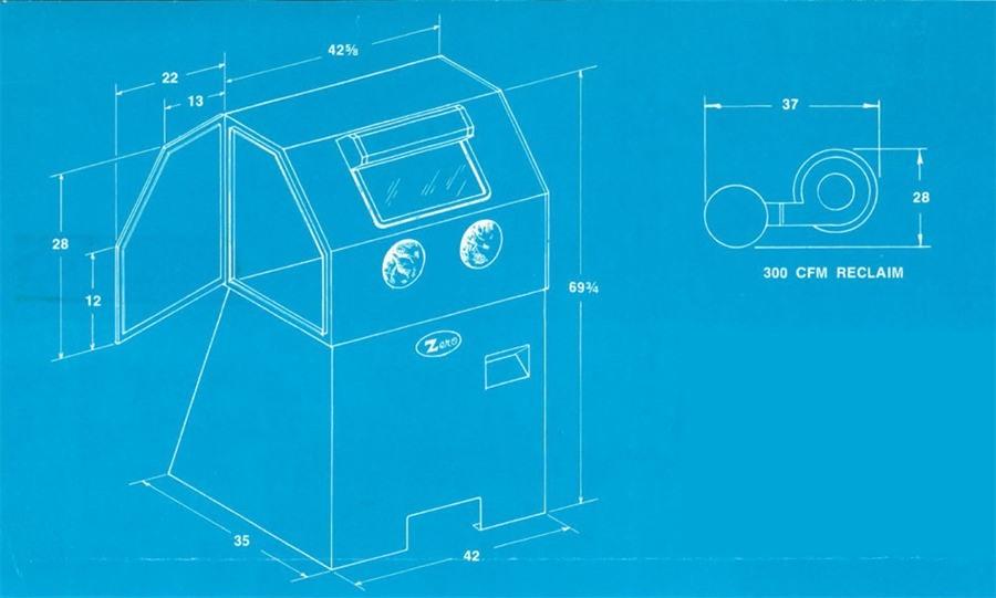 Zero Clemco Suction Blasting Cabinet Sandstrahlmaschinen