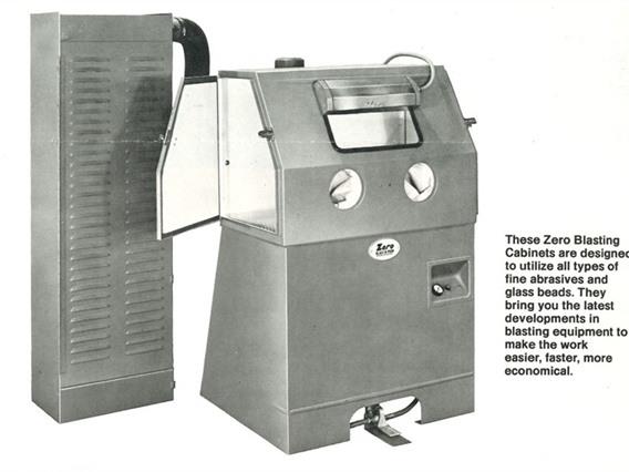 Zero - Clemco suction blasting cabinet