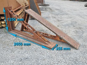 Clamping bracket 2650 x 1250 x 355 mm, Wieże i podpory kątowe oraz stoły