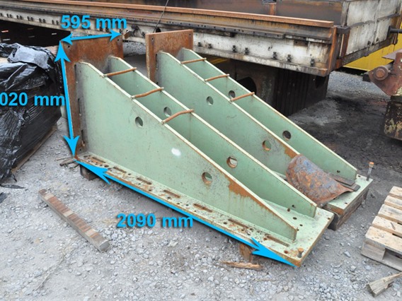 Clamping bracket 2090 x 1020 x 595 mm