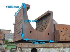 Clamping bloc 1105 x 1085 x 1085 mm, Wieże i podpory kątowe oraz stoły