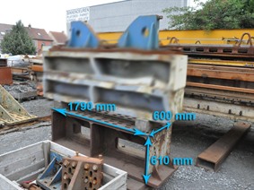 Clamping bloc 1790 x 600 x 610 mm, Cubic- & angleplates or tables