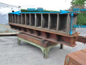 Clamping bloc 3800 x 600 x 600 mm, Wieże i podpory kątowe oraz stoły