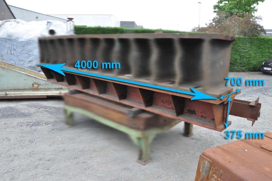 Clamping bloc 4000 x 700 x 375 mm — Cubic- & angleplates or tables — photo 1