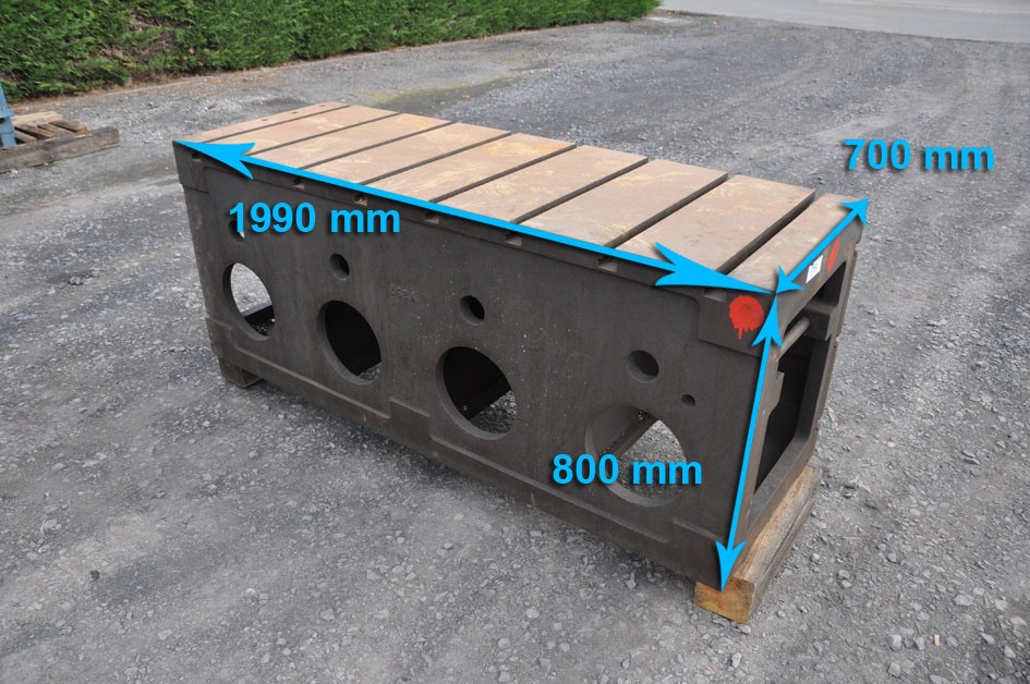 Clamping bloc 1990 x 800 x 700 mm — Cubic- & angleplates or tables — photo 1