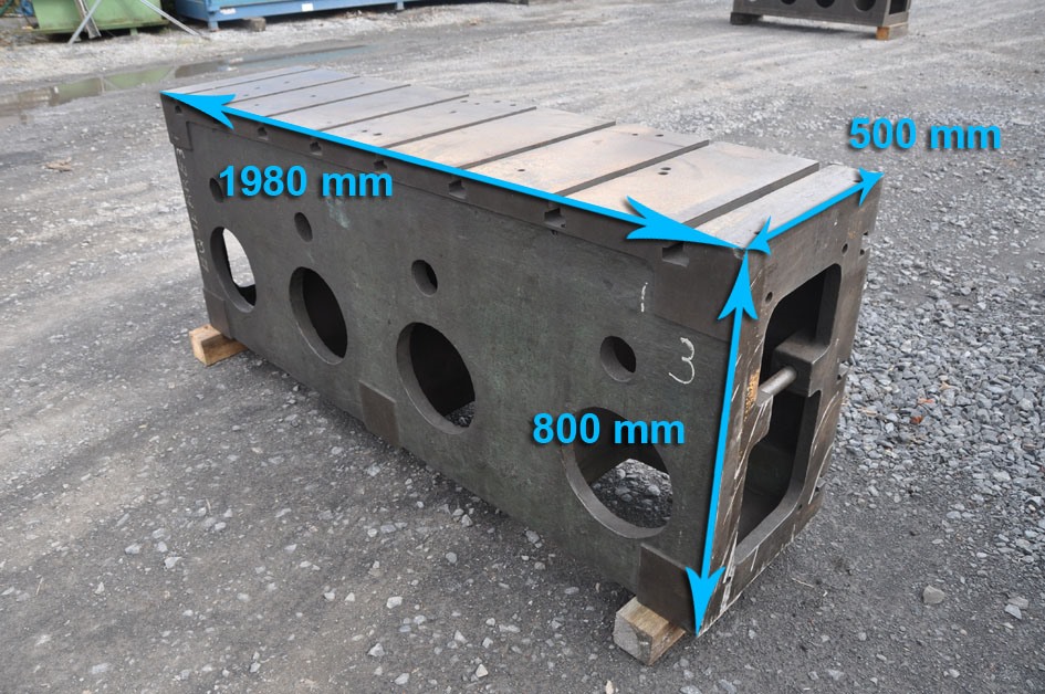 Clamping bloc 1980 x 800 x 500 mm — Cubic- & angleplates or tables — photo 1