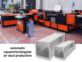 CR Electronic Square air ducts production line, Svolgitore + / o linee di profilatura
