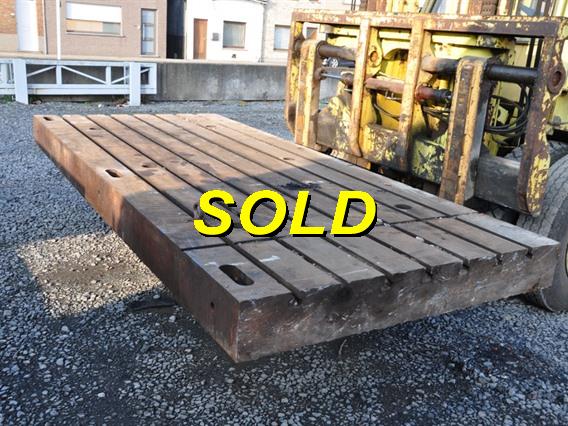 T-slot Table 3500 x 1525 x 215 mm