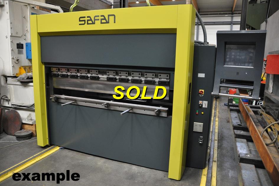 Used Hydraulic press brakes, Safan Ebrake SMK 40 ton x 2050 mm CNC N