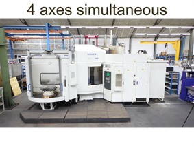 Heller X: 800 - Y: 800 - Z: 710 mm CNC, Centros de mecanizado horizontales