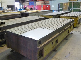 T-slot Table 3600 x 1370 x 640 mm, Piastre e basamenti