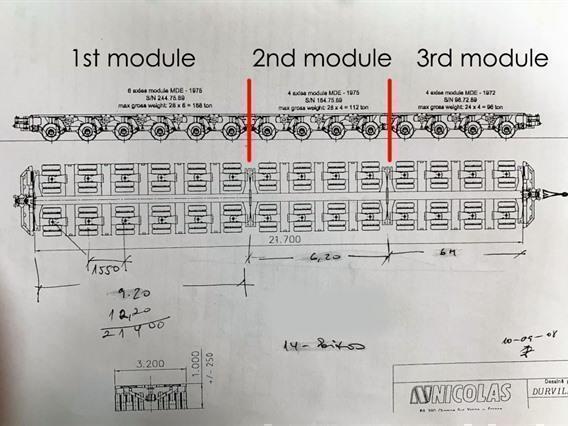 Nicolas modular trailer 400 ton