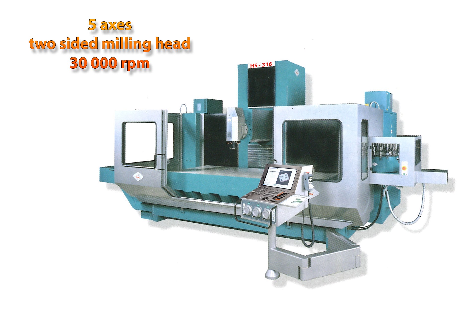 OMV/Parpas HS 316 X: 1600 – Y: 1000 – Z: 800 mm CNC — Universal Milling machines & CNC — photo 1