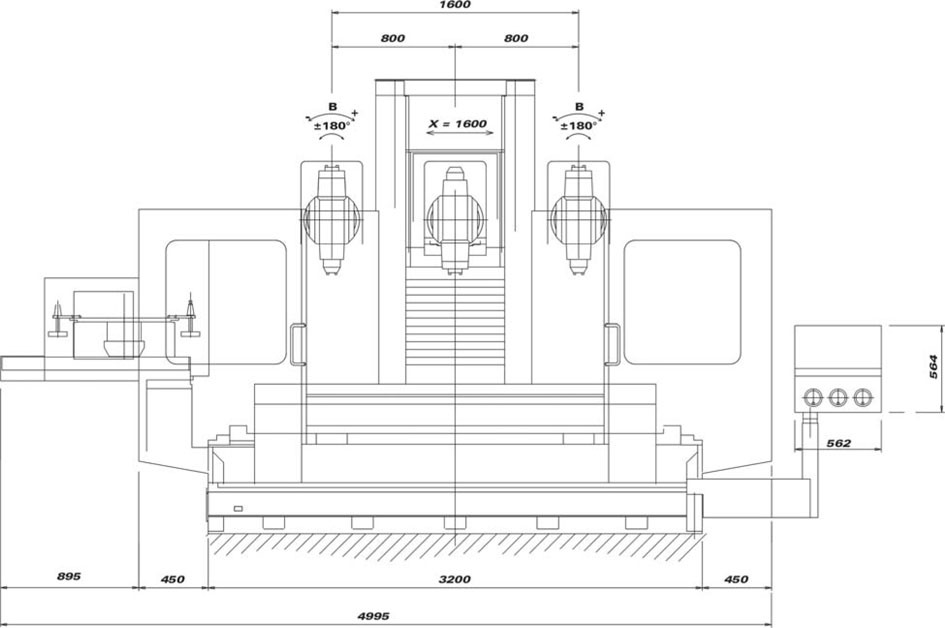 OMV/Parpas HS 316 X: 1600 – Y: 1000 – Z: 800 mm CNC — Universal Milling machines & CNC — photo 11