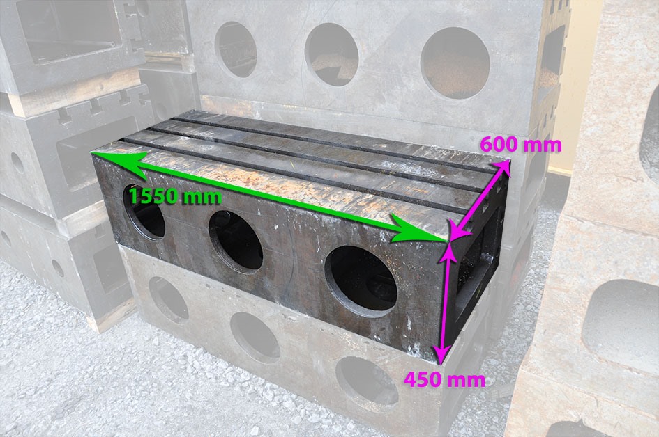 Clamping bloc 1550 x 600 x 450 mm — Cubic- & angleplates or tables — photo 1