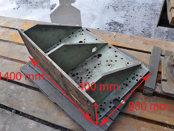 Clamping bracket 1400 x 800 x 400 mm