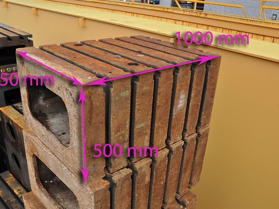 Clamping bloc 1000 x 745 x 500 mm