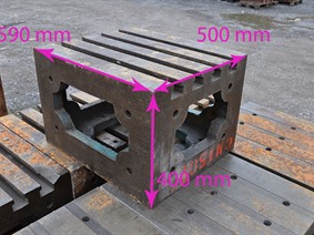 Clamping bloc 590 x 500 x 400 mm, Piastre o lastre angolari e cubiche