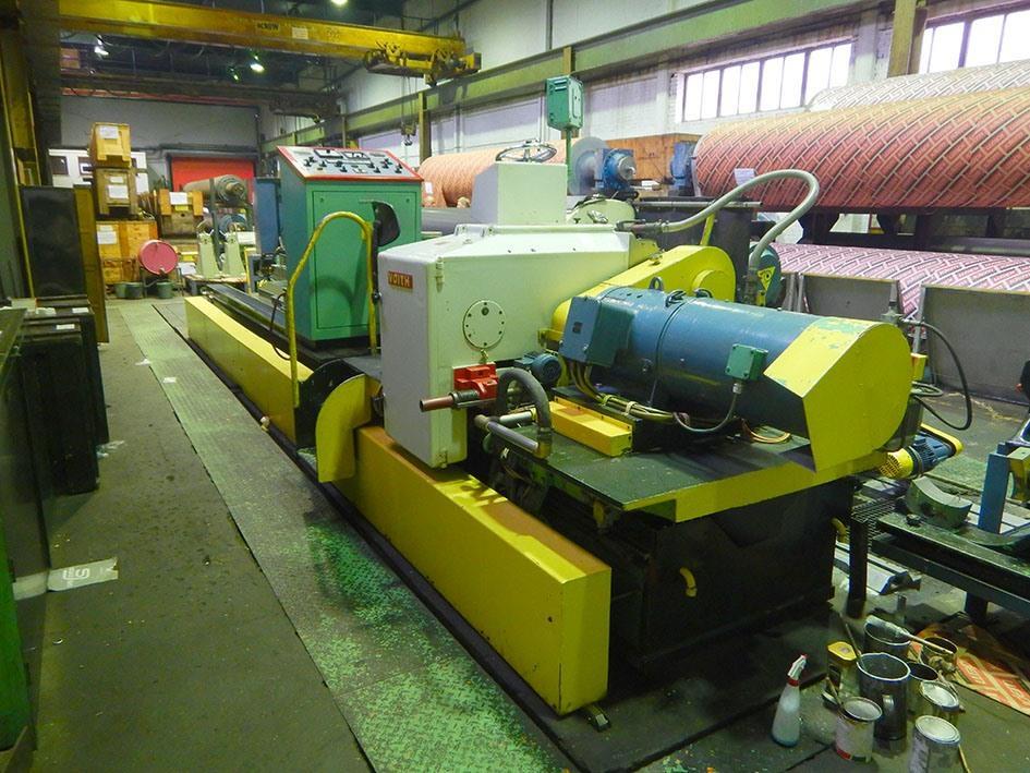 Voith Corriganting Machine Used Cylindrical grinders, Voith - rollgrinder Ø 2000 x 9000 mm N° 10902