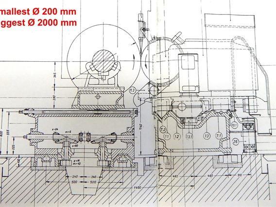 Voith  rollgrinder Ø 2000 x 9000 mm