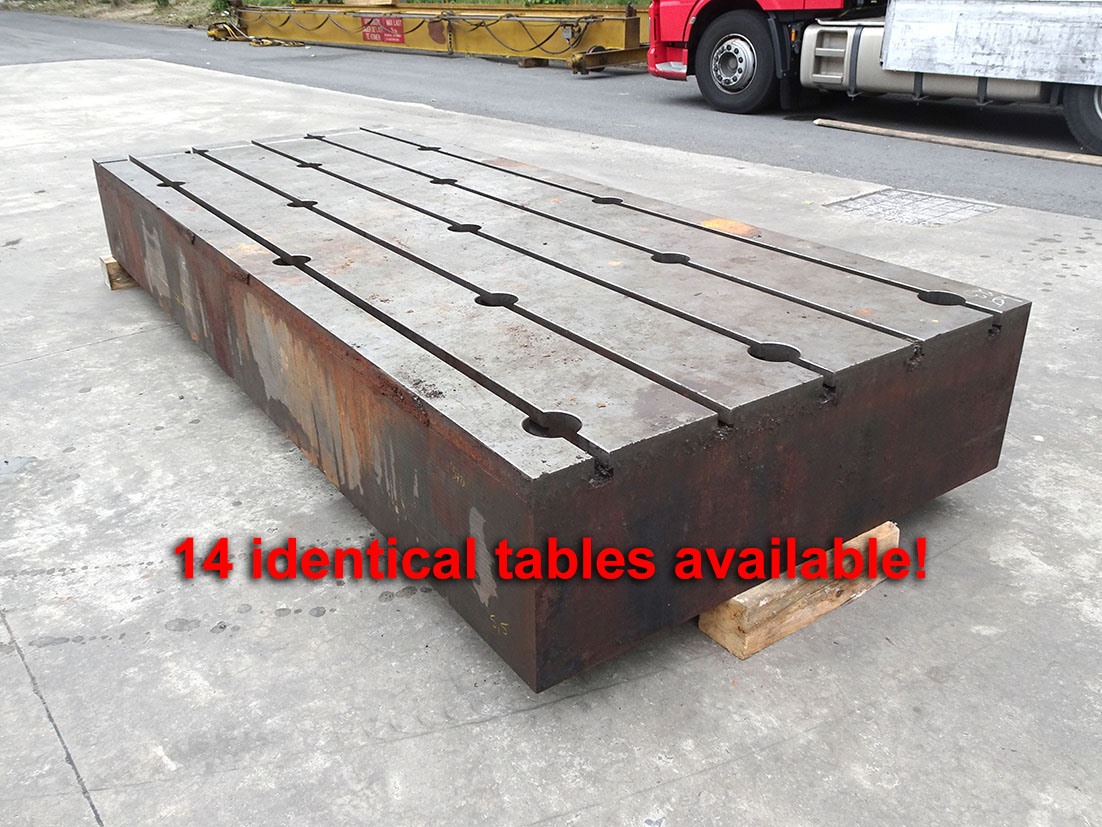 Tslot Table 3900 x 1600 x 150 mm Tables & Floorplates, N° 10930