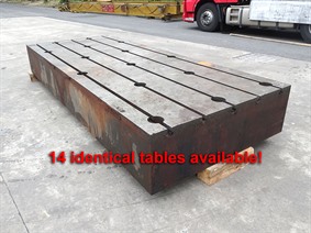 T-slot Table 3900 x 1600 x 500 mm, Lastafels & Vloerplaten & T-Gleufplaten & Vlakke platen