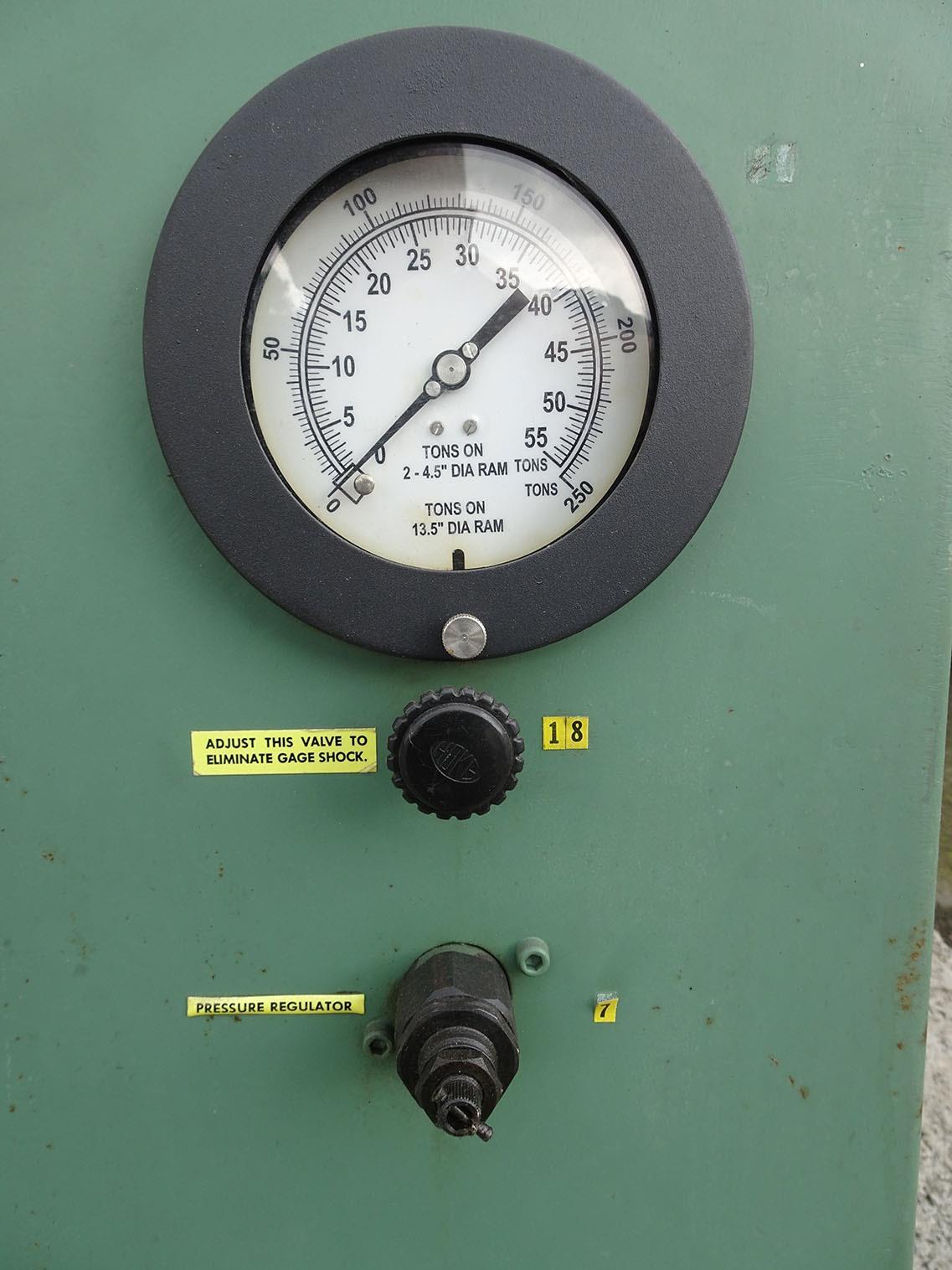 Clifton 250 ton — 4 column single action presses — photo 3