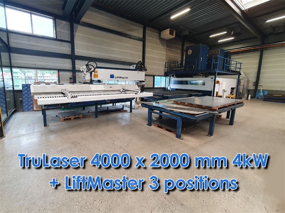 Trumpf TruLaser 3040 4000 x 2000 mm 4kW + LiftMaster