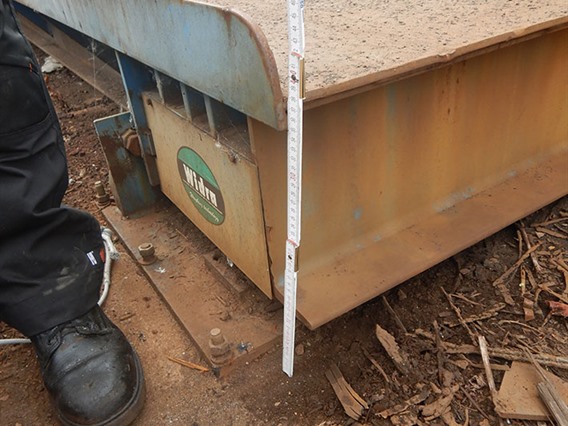 Widra weighbridge for containers