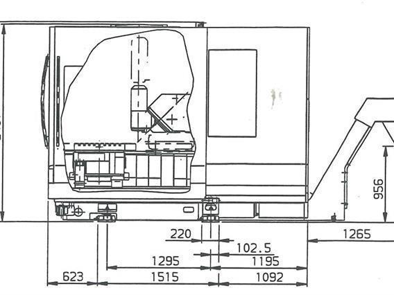 DMG Deckel-Maho DMU 80P X: 800 - Y: 600 - Z: 700 mm CNC