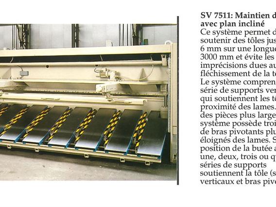 LVD pneumatic plate support system 3 meter