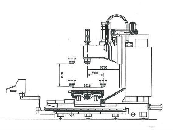 Hartford HV-80S X: 2060 - Y: 1016 - Z: 820 mm CNC